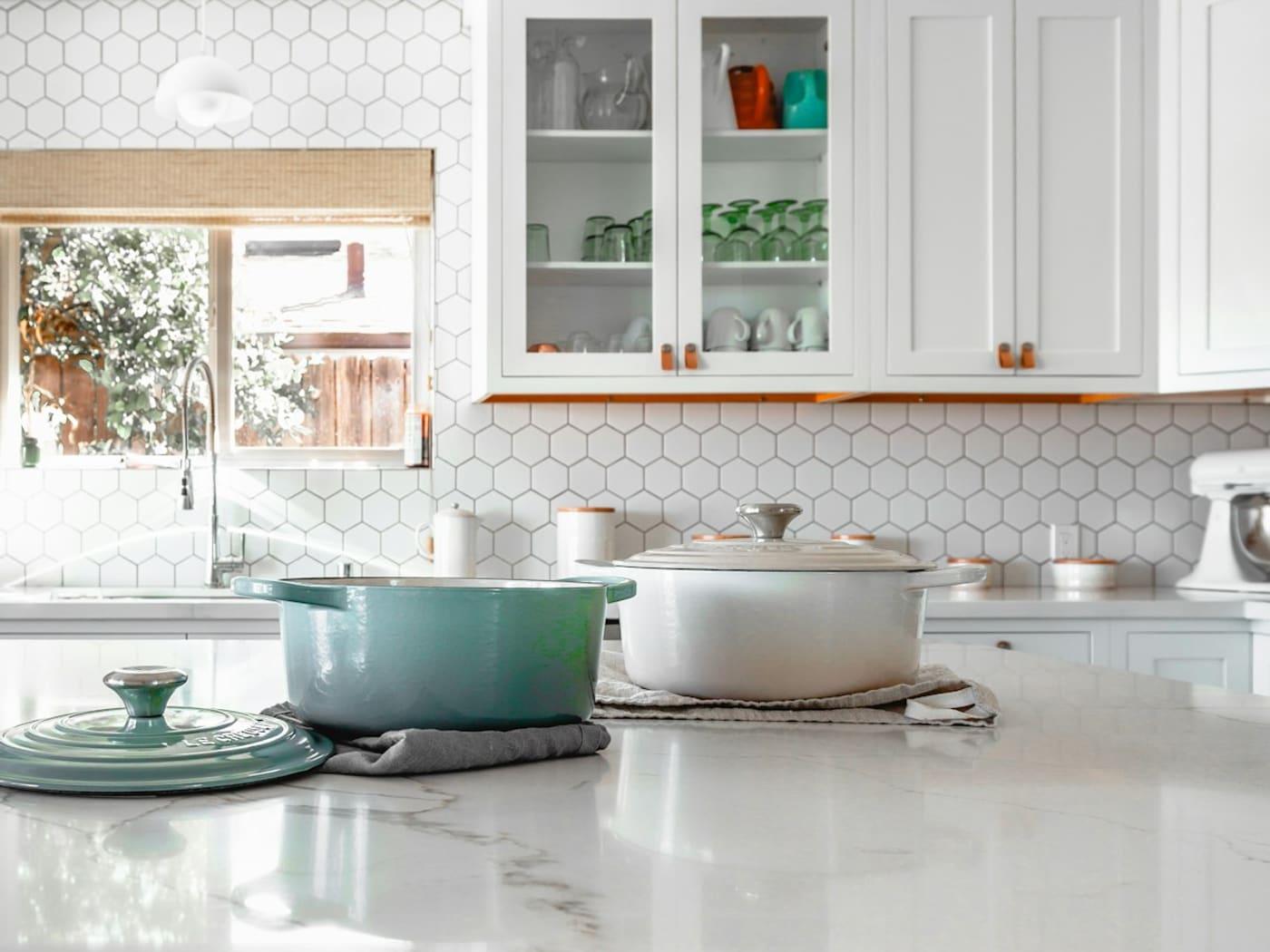 Spotless modern kitchen after professional house cleaning